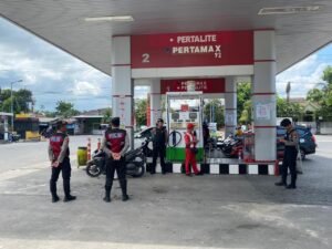 Masa Mudik Lebaran, Polres Kediri Kediri Sidak SPBU Cegah Kecurangan