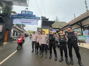 Pastikan Kamtibmas Kondusif Selama Idul Fitri, Samapta Polres Pasuruan Rutin Melaksanakan Patroli Kota