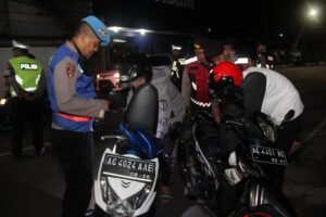 Polres Kediri Kota Kembali Gelar Patroli KRYD, Cegah Balap Liar dan Antisipasi Kriminalitas