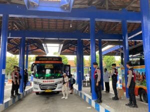 Antisipasi Arus Balik Mudik Kedua Polres Kediri Tingkatkan Patroli Rutin Obyek Vital