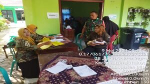 Dukung Pencegahan Stunting, Serka Dwijo Dampingi Kegiatan Posyandu Anak