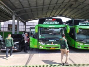 Wujudkan Kamseltibcarlantas Polres Pasuruan Kota Lakukan Rampcheck Kendaraan Bus Umum