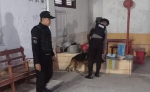 Beri Rasa Aman Sat Samapta Polres Kediri Kota Siagakan puluhan Personil dan Unit K9 Pada Perayaan  Waisak 2568 BE 2024
