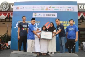 Sambut Hari Lalu Lintas Bhayangkara ke – 69, Polres Kediri Kota Gelar Charity Run Yatim Mandiri