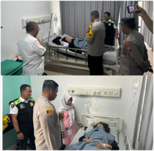 Kapolres Kediri Kunjungi Korban Keracunan Massal di RSKK