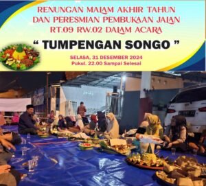 Tumpengan Songo.& Renungan Malam Akhir Tahun.Di Sambirono Wetan.
