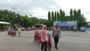 Polres Kediri Sambut Kunjungan Edukatif TK Dharma Wanita Kepung VI
