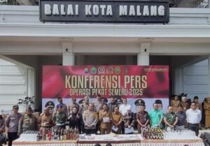 Walikota Apresiasi Polresta Malang Kota Sukses Tekan Kriminalitas di Operasi Pekat Semeru 2025