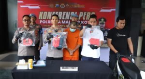 Polresta Malang Kota Berhasil Amankan Begal Driver Ojol Buron Tiga Bulan