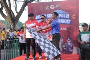 Polres Kediri Olahraga bersama dengan Forkopimda