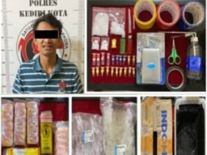 Bawa Sabu-Sabu, Pemuda Tarokan Diamankan Satresnarkoba Polres Kediri Kota
