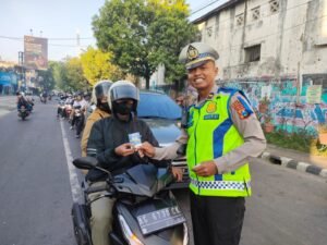 Satlantas Polres Kediri Kota Gelar Sosialisasi Operasi Patuh Semeru 2025