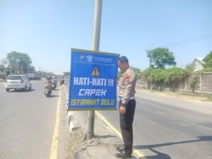 Kanit Lantas Polsek Krian Upaya Tekan Angka Kecelakaan di Wilayah Hukum Krian