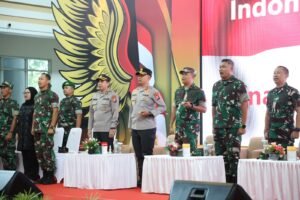 Kapolres Kediri Bersama Dandim 0809/Kediri Dampingi Tim Penilai dari Ster Mabesad Tinjau Kampung Pancasila di Desa Canggu