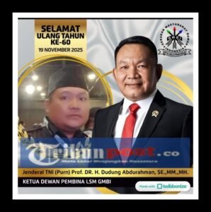 Jenderal TNI (Purn) Dudung Abdurachman Ulang Tahun ke 60, GMBI Distrik Gresik Sampaikan Do’a dan Harapan