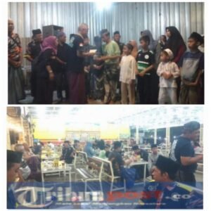 Santunan dengan Konsep Unik, GMBI Distrik Gresik Ajak Anak Yatim Makan Bersama untuk Menumbuhkan Rasa Percaya Diri