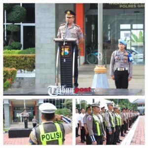 Apel Perdana, Pesan Kapolres Gresik AKBP. Ramadhan Nasution : Berikan Yang Terbaik Dalam Pelayanan