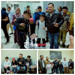 Bupati Yani Dampingi Kepulangan Tiga Anak PMI Asal Kabupaten Gresik.