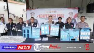 Narkoba Senilai 1 M Diungkap Polres Mojokerto Kota, 117 Ribu Jiwa Diselamatkan