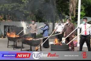 Barang Bukti 51 Kasus Dimusnahkan, Aparat Penegak Hukum Perkuat Komitmen Berantas Kejahatan