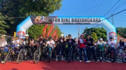 Polres Lumajang Gelar Gowes, Ribuan Pesepeda Sambut Hari Bhayangkara ke – 80