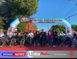 Polres Lumajang Gelar Gowes, Ribuan Pesepeda Sambut Hari Bhayangkara ke – 80