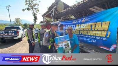 Sambut Hari Bhayangkara ke -80 Polres Situbondo Salurkan Bantuan Alsintan untuk Kelompok Tani