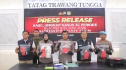 Polres Kediri Beberkan Pengungkapan Kasus 3C Periode Mei–Juni, Lima Perkara Berhasil Diungkap