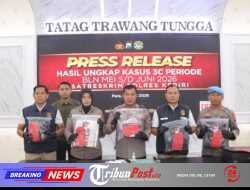 Polres Kediri Beberkan Pengungkapan Kasus 3C Periode Mei–Juni, Lima Perkara Berhasil Diungkap