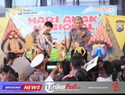 Polres Kediri Kota Rayakan Hari Anak Nasional Lewat Wayang Karton, Tanamkan Karakter dan Cinta Budaya Sejak Dini
