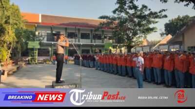 Police Go To School: Polres Mojokerto Kota Tanamkan Disiplin dan Kesadaran Kamtibmas Kepada Pelajar