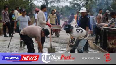 Gotong Royong Bersama Satgas Ops Damai Cartenz, Warga Mimika Rasakan Manfaat Akses Pemakaman yang Lebih Baik