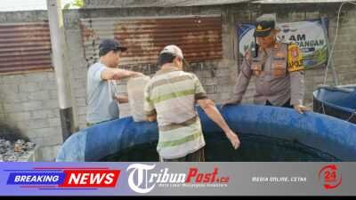Ketahanan Pangan Dimulai dari Kolam Lele, Ini Langkah Kapolsek Plosoklaten