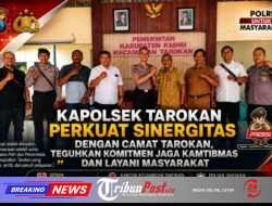Kapolsek Tarokan Perkuat Sinergitas dengan Camat Tarokan, Teguhkan Komitmen Jaga Kamtibmas dan Layani Masyarakat
