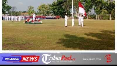 Upacara HUT ke-81 RI di Kecamatan Menganti Berlangsung Khidmat
