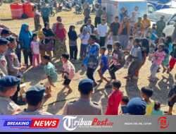 Pulihkan Semangat Pengungsi, Brimob Gelar Trauma Healing dan Pelayanan Kesehatan