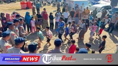 Pulihkan Semangat Pengungsi, Brimob Gelar Trauma Healing dan Pelayanan Kesehatan
