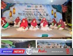 Ibu-ibu Jamiiyah Yasin RW 09 Guncang Maulid Nabi Masjid Darul Hikmah dengan Grup Hadrah Spektakuler