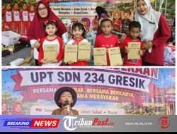 Gebyar Kemerdekaan di UPT SDN 234 Gresi Meriah, Siswa Tampilkan Beragam Kreasi
