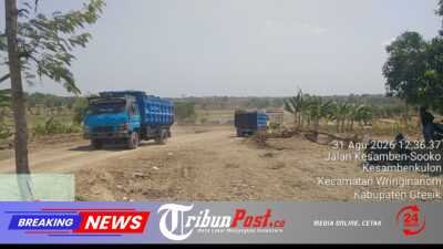 Aktivitas Tambang (Galian C) Ilegal Beroperasi Tanpa Izin di Kecamatan WriginAnom,Desa Kesamben Kulon” Gresik ​