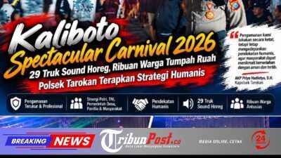 Kaliboto Spectacular Carnival 2026, Polsek Tarokan Terapkan Strategi Humanis di Balik 29 Truk Sound Horeg