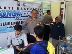 Sambut Hari Lalu Lintas Bhayangkara, Satlantas Polres Lumajang Gelar Cek Kesehatan Gratis Driver Ojol