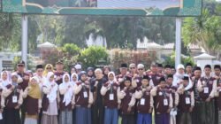 Wakapolres Kediri Kota Hadiri Pelepasan 26 Santri ke Porsadin VII Jatim di Lumajang
