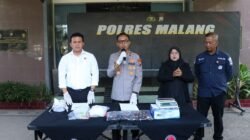 Polres Malang Gagalkan Peredaran 1,1 Kg Sabu dan Ribuan Ekstasi Asal Jakarta