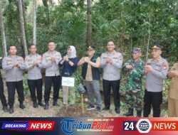 Aksi Ecology Policing Polres Trenggalek Selamatkan Sumber Mata Air Atasi Kekeringan