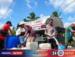 Tanggap Darurat Kekeringan, Polres Malang Pasok 35 Ribu Liter Air Bersih ke Dua Kecamatan