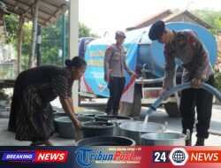Brimob Polda Jatim Salurkan 40 Ribu Liter Air Bersih untuk Warga Gresik dan Sidoarjo