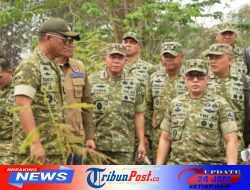 Pangdam XXII/TB Dampingi Kasad dan Kepala BNPB Tinjau Penanganan Karhutla di Dua Provinsi