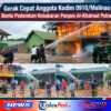 Gerak Cepat Anggota Kodim 0910/Malinau Bantu Padamkan Kebakaran Ponpes Al-Khairaat Putra.
