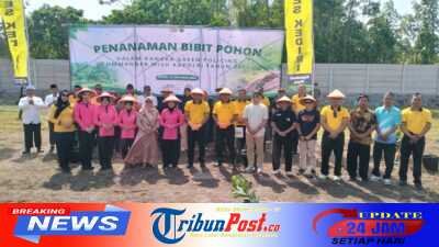 Polres Kediri Tanam Puluhan Bibit Pohon Dukung Kelestarian Alam Wujudkan Program Green Policing Kapolri